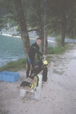 Abr&ouml;deln am Tauchplatz "Wandl"