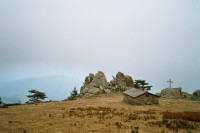 Foto Steinh&uuml;tte hoch in Korsika's Bergen