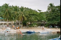 Foto Blick vom Meer auf das Resort